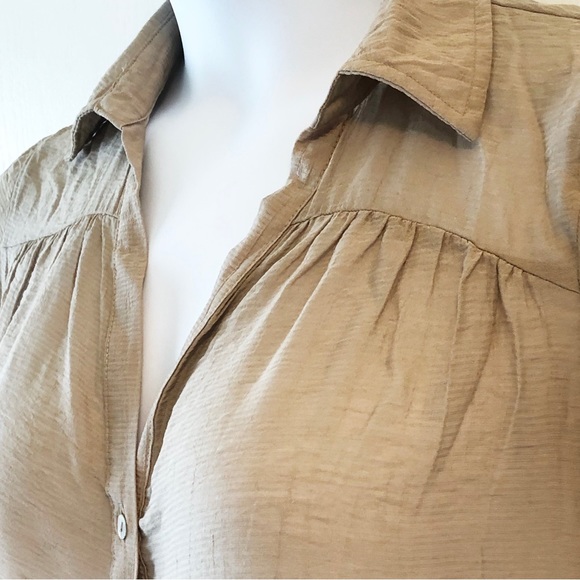 Zara top oversized for a XS Dark Biege - Picture 4 of 10